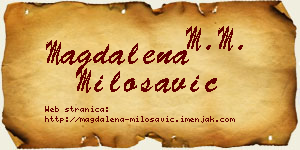 Magdalena Milosavić vizit kartica